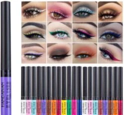 Handaiyan Liquid Eyeliner – 12 Verschillende Kleuren - Make Up – Set - Kleur - Cadeau - Kleuren - Waterproof & Langhoudend -Cosmetica Korting Winkel 1200x1116 2