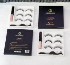Luxgoods Magnetische Wimpers - Wimperset 3 Paar+ 1 Flesjes Eyeliner+ 1 Pencet - Herbruikbaar-magneet Wimpers -lashes-magnetic Lashes -Cosmetica Korting Winkel 1200x1118 4