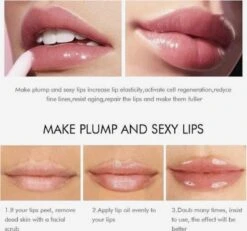 Natuurlijke Lip Plumper| Gember Extract & Vitamine E - Vollere Lippen - Lip Care - Lip Filler - Full Lips - Volume Van Je Lippen- Herstellende Lippen- Lipgloss Intense- Lip Maximizer - Mint Extract & Vitamine E- Selfcare - Extreme Lipgloss -Cosmetica Korting Winkel 1200x1121 1