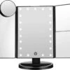 UNIQ Trifold Make Up Spiegel Met LED Verlichting En 2 Vergrootspiegels - Staande Spiegel - 21 LED-lampjes - Op Batterijen En USB (kabel Incl) - Zwart -Cosmetica Korting Winkel 1200x1121 7