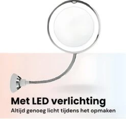 Make-Up Spiegel - 7X Vergroting - LED Licht - Make Up Spiegel Met Verlichting - Vergrootspiegel Met Zuignap - Exclusief Baterijen(Niet Ingegrepen 3AAA)3AAA -Cosmetica Korting Winkel 1200x1137 5