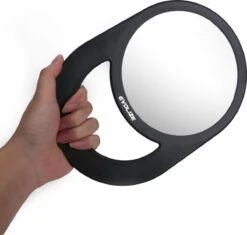 Evolize Onbreekbare Spiegel Met Handvat - Ø 16,5 Cm - Ophangbaar - Rond - Handspiegel - Kappersspiegel - Reisspiegel - Make Up - Afmeting: 28 X 19 Cm - Zwart -Cosmetica Korting Winkel 1200x1140 10