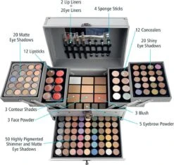 Professionele Make-up Koffer 132 Delig - Make Up Koffer Met Inhoud - Make Up Koffer Meisjes - Make Up Koffer Kinderen 10 Professionele Make-up Koffer 132 Delig - Make Up Koffer Met Inhoud - Make Up Koffer Meisjes - Make Up Koffer Kinderen -Cosmetica Korting Winkel 1200x1143 11
