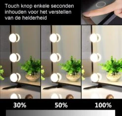 Hollywood Spiegel | Videri Vanity Zwart | Spiegel Met Verlichting | Make Up Spiegel | Visagie Spiegel | Cosmetische Spiegel | Dimbaar -Cosmetica Korting Winkel 1200x1144 3