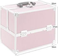 AREBOS Cosmeticakoffer Beauty Case Multikoffer 15 L Roze -Cosmetica Korting Winkel 1200x1145 2