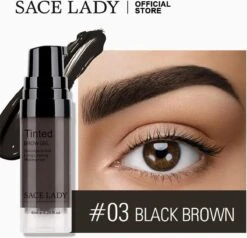 Sace Lady Tattoo Brow Peel-Off Gel - Brow Gel - Wenkbrauw Gel Mascara – Black Brown #03 – Assortiment ‘Het Gemak’
