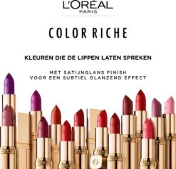 L’Oréal Paris Lippenstift Color Riche Satin - 125 Maison Marais Rood -Cosmetica Korting Winkel 1200x1158 28