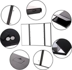 Spiegel Met LED Verlichting - Make-upspiegel - Zwart -Cosmetica Korting Winkel 1200x1161 5