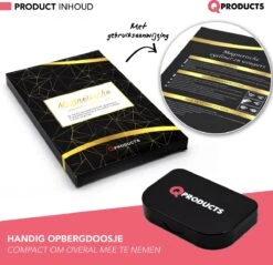 Qproducts Magnetische Wimpers - Nepwimpers - Wimperset Van 10 Wimpers 4 Eyeliners En Pincet - Inclusief Wimper Bewaardoos Met Ingebouwd Spiegeltje - Magneet Wimpers - Magnetic Lashes -Cosmetica Korting Winkel 1200x1162 3