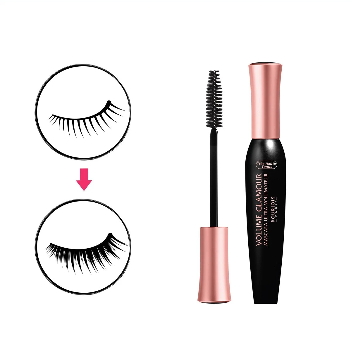 Bourjois Volume Glamour Ultra Volumateur Mascara - 06 Noir Ebêne 8 Bourjois Volume Glamour Ultra Volumateur Mascara - 06 Noir Ebêne - Afbeelding 6