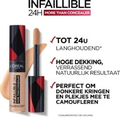 L'Oréal Paris - Infaillible More Than Concealer - 328 Linen - Langhoudende Concealer Met Een Hoge Dekking - 11ml -Cosmetica Korting Winkel 1200x1164 6