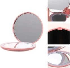 Fritzline© Make-up Spiegel | Compact | Tru-Daylight LED Verlichting | 10x Vergroting | Rond -Cosmetica Korting Winkel 1200x1168 5