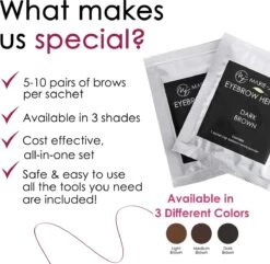 Marie-José & Co Henna Wenkbrauwverf Donkerbruin - Complete Henna Brows Kit - Tattoo Brow Set Voor 20 Paar Wenkbrauwen -Cosmetica Korting Winkel 1200x1172 8