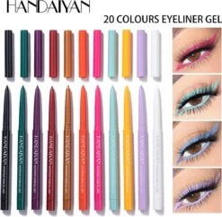 HANDAIYAN Sneldrogend Waterdicht En Niet Gemakkelijk Uit Te Vegen Kleur Eyeliner 20 Kleuren -Cosmetica Korting Winkel 1200x1173 37