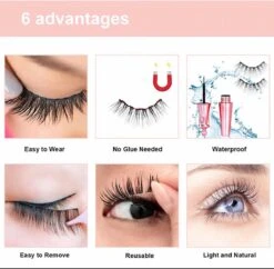 Nepwimpers - Nep Wimpers - Valse Wimpers - Lashes - False Lashes - Magnetische Wimpers - Magnetische Eyeliner - Miami -Cosmetica Korting Winkel 1200x1175 3