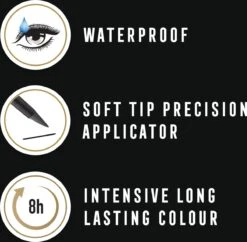 Max Factor Colour Xpert Waterproof - 01 Deep Black - Zwart - Eyeliner -Cosmetica Korting Winkel 1200x1175 7