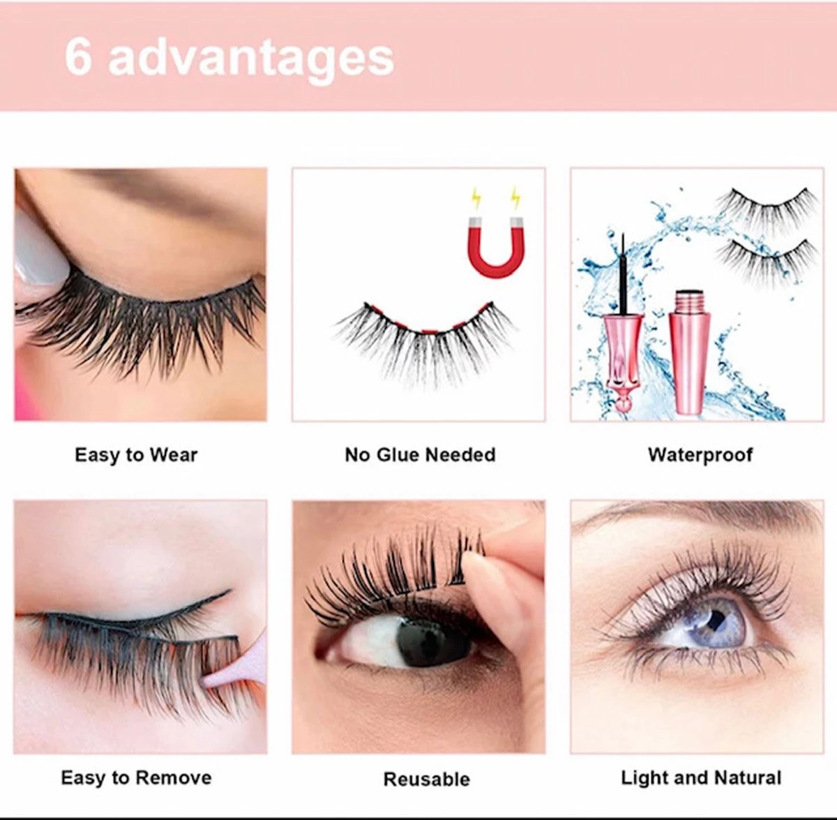 Nepwimers Zonder Lijm | Magnetische Wimpers | Eyeliners | Diamond Wimpers | Pincet | Wimperset | Model Diamond | Fake Lashes | M5 Lashes Diamond Set | Herbruikbare Wimpers | 3D Wimpers | Kit | Waterbestendig | Natuurlijke Wimpers | Waterproof 19 Nepwimers Zonder Lijm | Magnetische Wimpers | Eyeliners | Diamond Wimpers | Pincet | Wimperset | Model Diamond | Fake Lashes | M5 Lashes Diamond Set | Herbruikbare Wimpers | 3D Wimpers | Kit | Waterbestendig | Natuurlijke Wimpers | Waterproof - Afbeelding 17
