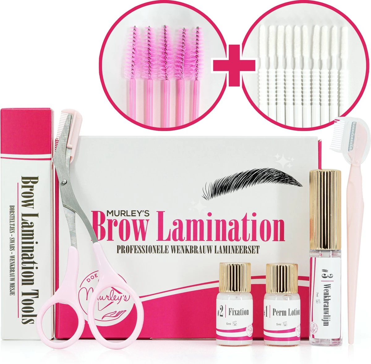 MURLEY'S Brow Lamination Kit - Brow Lift - Starterkit - Wenkbrauwlifting Set - Langdurig Perfecte Wenkbrauwen 3 MURLEY'S Brow Lamination Kit - Brow Lift - Starterkit - Wenkbrauwlifting Set - Langdurig Perfecte Wenkbrauwen
