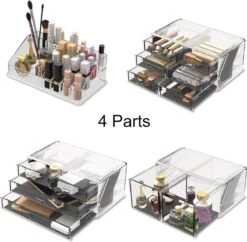 Make-up Cosmetische Organizer Opbergladen Display Dozen Case Met Laden (12D, Transparant) -Cosmetica Korting Winkel 1200x1176 18