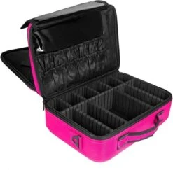 Cosmetica Koffer - Make-up Koffer Met Verstelbare Vakken - Visagie En Nagelstyliste Beauty Koffer - 35x25x11CM - Roze 17 Cosmetica Koffer - Make-up Koffer Met Verstelbare Vakken - Visagie En Nagelstyliste Beauty Koffer - 35x25x11CM - Roze -Cosmetica Korting Winkel 1200x1180 17