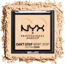 NYX Professional Makeup Can't Stop Won't Stop Mattifying Gezichtspoeder - Light 9 NYX Professional Makeup Can't Stop Won't Stop Mattifying Gezichtspoeder - Light -Cosmetica Korting Winkel 1200x1180 7