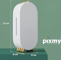 PIXMY® - Wit - Sieradenhouder - Oorbellenrekje - Sieradenrekje - Sieraden Organizer - Sieraden Doos - Sieraden Opbergen -Cosmetica Korting Winkel 1200x1191 17