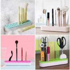 Make Up Organizer - Paars - Make Up Holder - Kwasten Organizer - Make Up Houder - Nagellak/Lipstick Organizer - Lippenstift Houder - Siliconen -Cosmetica Korting Winkel 1200x1191 19