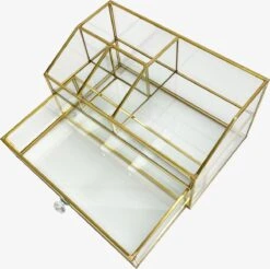 Make Up Organizer Stella | Goud| Cosmetica Organizer|sieraden Organizer | Make Up Organizer | Beautybox | Vitrine Boxje | Glazen Box |Makeup Organizer |Beauty Organizer | Makeupbox |Organizer | Storage Box |Make-uporganizer| Opbergdoos | Sieradendoos -Cosmetica Korting Winkel 1200x1193 15