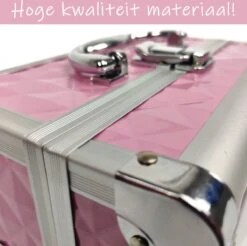 Make Up Koffer Meisjes En Dames Roze - Make Up Organizer Met Spiegel - Cosmetica Koffer - Beautycase Koffer -Cosmetica Korting Winkel 1200x1193 20