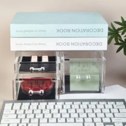 Wowup Makeup Organizer | Cosmetica Houder | Makeup Doos | Transparant | Tweedelig | Sieradendoos | Nagellak Opberger | Makeup Opberger | Lippenstift Opberger | Lippenstift Organizer -Cosmetica Korting Winkel 1200x1194 25