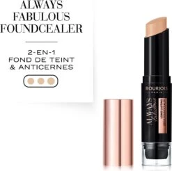 Bourjois Always Fabulous Foundation Concealer Stick - 400 Beige Rosé -Cosmetica Korting Winkel 1200x1195 2