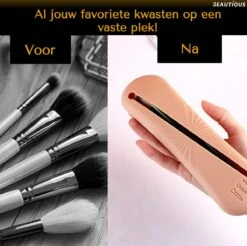 Beautious® Make Up Organizer - Beauty Organizer - Kwastenhouder - Compact - Siliconen - Khaki 10 Beautious® Make Up Organizer - Beauty Organizer - Kwastenhouder - Compact - Siliconen - Khaki -Cosmetica Korting Winkel 1200x1195 29