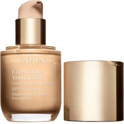 Clarins Everlasting Youth Fluid Illuminating & Firming Foundation - 110 Honey - Foundation - 30 Ml -Cosmetica Korting Winkel 1200x1195 3