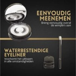 Magnetische Wimpers - 3 Paar - Luxe Set Inc. Eyeliner, Mascara, Kruller -Cosmetica Korting Winkel 1200x1196 16