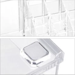 Relaxdays Make-up Organizer - Tweedelig - Cosmetica Opbergdoos - Transparant -Cosmetica Korting Winkel 1200x1198 73