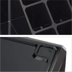 Relaxdays Make-up Organizer - Tweedelig - Cosmetica Opbergdoos + Lippenstift Houder - Zwart -Cosmetica Korting Winkel 1200x1198 83