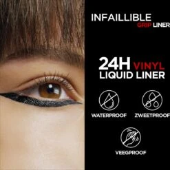 L'Oréal Paris Infailible Gip 24h Vinyl Liquid Liner Zwart - 3ml -Cosmetica Korting Winkel 1200x1200 1133