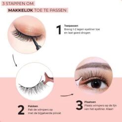 Hoge Korting - VERLUXX© - 'Quality Over Quantity' - 3D Magnetische Wimpers Incl. 1+1 GRATIS Geïoniseerde Waterproof Eyeliner & Pincet, Fake Lashes, Nepwimpers, Magnetic Lashes, Herbruikbare Realistic Wimpers -Cosmetica Korting Winkel 1200x1200 1242