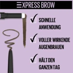 Maybelline Express Brow Duo Wenkbrauwpotlood - 05 Black Brown 30 Maybelline Express Brow Duo Wenkbrauwpotlood - 05 Black Brown -Cosmetica Korting Winkel 1200x1200 1573