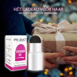 ProductPlanet Premium Wenkbrauw Stempel - Wenkbrauw Sjabloon - Wenkbrauwstempel - Brow Stamp - 10 Sjablonen - Borsteltje - Herbruikbaar - Waterdicht - Cadeau Voor Haar - Mediumbruin -Cosmetica Korting Winkel 1200x1200 1649