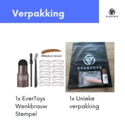 EverToys Wenkbrauw Stempel - Plus Poeder - Eye Brow Stamp - Kit - Trimmer - Potlood - Lash Lift - Stick - Potlood - Set - Bruin -Cosmetica Korting Winkel 1200x1200 1654