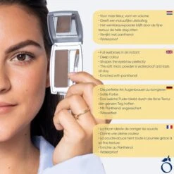 Herome Eye Care Wenkbrauw Poeder Donkerbruin - Compact Brow Powder Dark Brown - Waterproof Verrijkt Met Panthenol - Volumineuze Wenkbrauwen -Cosmetica Korting Winkel 1200x1200 1666