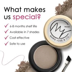 Wenkbrauwpoeder Donkerblond - Taupe - Wenkbrauw Make-up - Zachte, Natuurlijke Wenkbrauwen - Marie-José & Co -Cosmetica Korting Winkel 1200x1200 1671