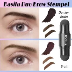 Basila® Duo Wenkbrauw Stempel Kit - Donker Bruin & Bruin - Watervast - Matte Poeder - Trimmer - 26 Stencils 11 Basila® Duo Wenkbrauw Stempel Kit - Donker Bruin & Bruin - Watervast - Matte Poeder - Trimmer - 26 Stencils -Cosmetica Korting Winkel 1200x1200 1679
