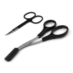 Wenkbrauw Trimmer Set - 8-delig – Met Epileer Pincet, 2x Wenkbrauw Schaartje, 2x Wenkbrauwmesje, Wenkbrauw Borstel, Wenkbrauwpotlood, Spoolie – In Stevige Etui - Zwart -Cosmetica Korting Winkel 1200x1200 1737