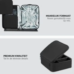 Cosmetica Koffer - Make-up Koffer Met Verstelbare Vakken - Visagie En Nagelstyliste Beauty Koffer - 26x23x9CM -Cosmetica Korting Winkel 1200x1200 1751