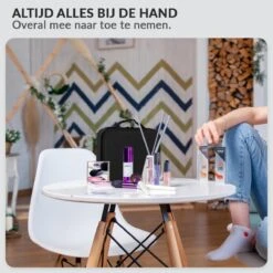 Cosmetica Koffer - Make-up Koffer Met Verstelbare Vakken - Visagie En Nagelstyliste Beauty Koffer - 26x23x9CM -Cosmetica Korting Winkel 1200x1200 1753