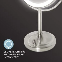 HoMedics MIR8150 Dubbelzijdige Make Up Spiegel Met Verlichting - Vrijstaand - 7x Vergroting - Spiegel Met Ringverlichting -Cosmetica Korting Winkel 1200x1200 1767