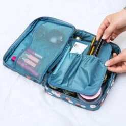 Merkloos Reis Toilet Bag Make Up Organizer - Toillettas - Cosmetica Etui - Travel Organizer - Reisartikelen - Reizen Accessoires -Cosmetica Korting Winkel 1200x1200 1790