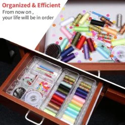 Aokyom Make-uporganizer, 18 Stuks, Kunststof Opbergdozen Voor Kantoor, Lades, Organizer, Lade-organizer, Doorzichtige Lade-inzet Voor Bureau, Keuken, Badkamer -Cosmetica Korting Winkel 1200x1200 1799